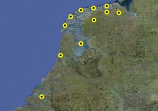 Click on the map 
Default shows properties that have something free in the next 4 week: of course you can change this period in the search function